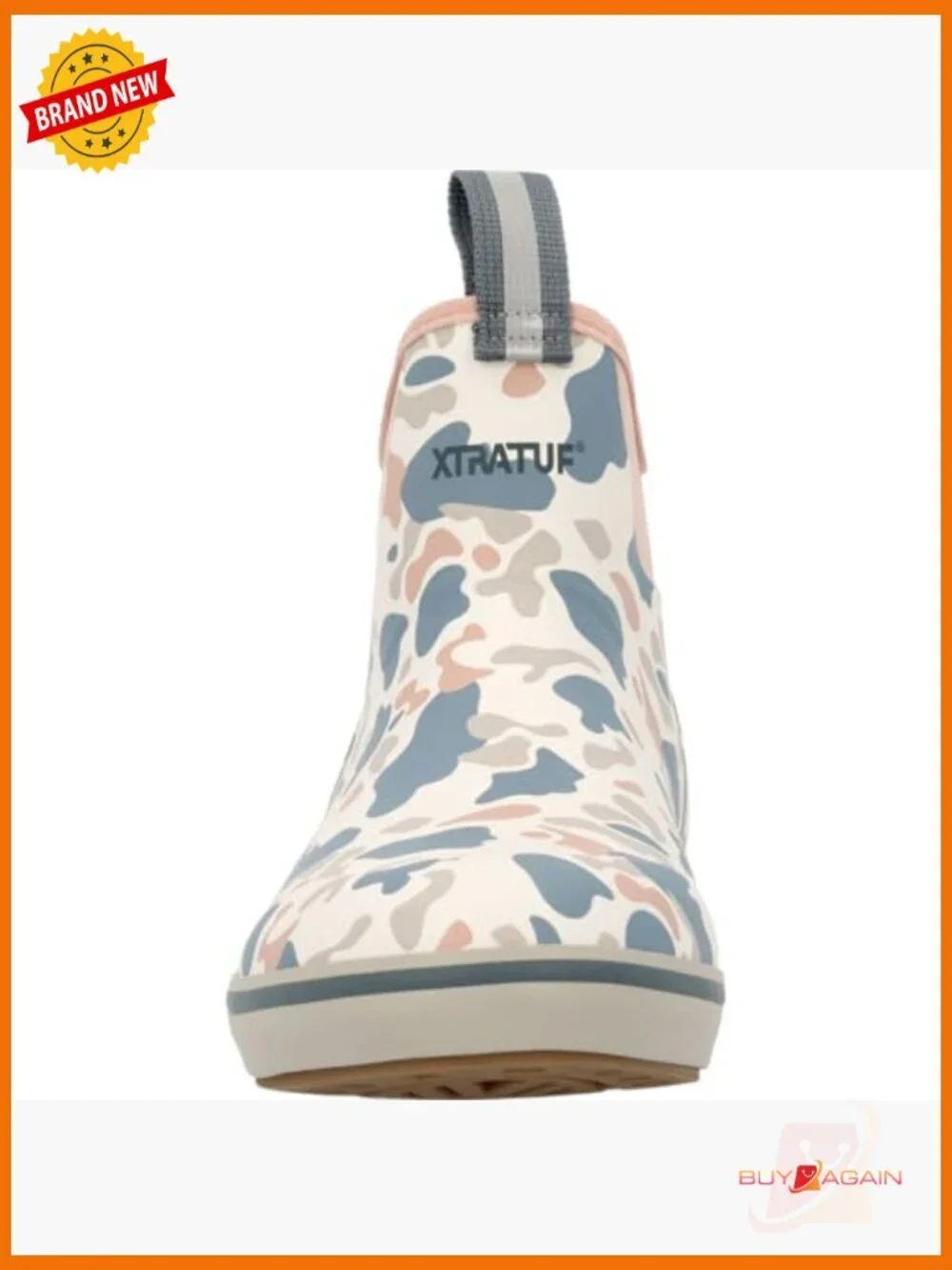 Waterproof Slip-Resistant Ankle Deck Boots with Pull-On Tabs